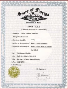 Apostille-Florida